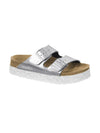 BirkenstockArizona Plt Silver Birko Flo