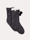 Ugg Pom Pom Fleece Lined Crew Sock