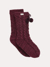Ugg Pom Pom Fleece Lined Crew Sock