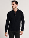 Billy Reid Long Sleeve Garment Dyed Pensacola Polo