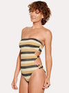 Seafolly Women's Sunset Stripe Bandeau One Piece