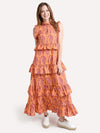 MDS Stripes Paisley Soiree Dress