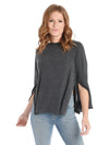 Stark X Side Slit Long Sleeve Top