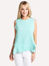 Stark X Sleeveless Ruffle Top