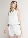 Glam Tencel Sleeveless Romper