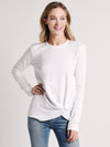 Stateside Long Sleeve Viscose Front Twist Fleece