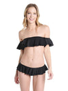 Milly Vita Italian Solid Sirolo Ruffle Bandeau