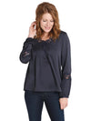 Current Air Long Sleeve Top with Lace Detail