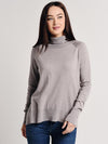 White+Warren Raglan Standneck Sweater