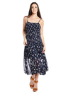 Current Air Cami Crystal Pleat Long Dress