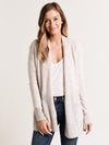 White + Warren Patch Pocket Tweed Cardigan