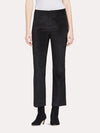 Ecru The Oxford Stretch Velvet Cropped Flare