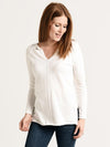 Project J Seamed V-Neck Sweater