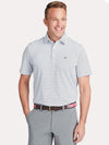 Vineyard Vines Men's Palmetto Stripe Sankaty Polo