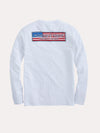 Vineyard Vines Lont Sleeve Patriot Box Pocket Tee