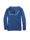 Vineyard Vines Long Sleeve Heather Whale Hoodie Pocket Tee