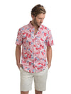 Vineyard Vines Flower & Leaves Short Sleeve Slim Murray Shirt