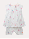Little Joules Baby Edith Woven Top And Pant Set