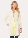 Ecru Twill Trench Coat