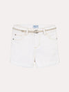 Mayoral Girls' Basic Twill Shorts