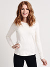 Sno Skins Micro Cashmere Jewel Neck Tee