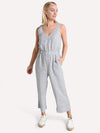 Stateside Women's Sleeveless Stripe Linen Jumpsuit