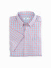 Southern Tide Men's Nautical Mile Plaid Intercoastal Performance Short Sleeve Shirt