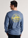 Southern Tide Men's Long Sleeve Heather Yellow Tuna Tee