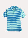 Southern Tide Boys' Short Sleeve Hangout Stripe Performance Polo