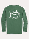 Southern Tide Boys' Longsleeve Outline Skipjack Tee