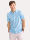 Southern Tide Men's Short Sleeve Pecan Grove Jacquard Polo