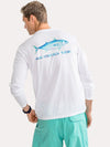 Southern Tide Men's Long Sleeve Watercolor Skipjack Performance Tee