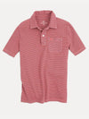 Southern Tide Boys' Micro Stripe Island Road Jersey Polo