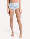 Tory Burch Women's Printed High-Waisted Bikini Bottom