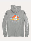 Southern Tide Men's Long Sleeve Heather Southern Sailboat Hoodie Tee