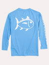 Southern Tide Boys' Longlseeve Outline Skipjack Performance T Shirt