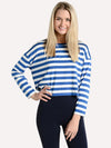 Tory Sport Performance Stripe Long Sleeve Top