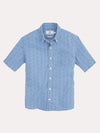 Southern Tide Boys' Sea Turtles Short Sleeve Sport Shirt