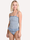 Tory Burch Printed Smocked One Piece