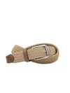 Martin Dingman Newport Khaki Woven Italian Rayon Elastic Belt