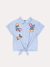 Mayoral Grirls' Embroidered Flower Blouse