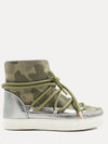 Inuikki Silver Metallic Camoflauge Sneaker