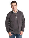 True Grit Men's Cashmere Heather Fleece 1/4 Zip Pullover