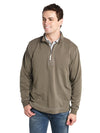 True Grit Men's Cashmere Heather Fleece 1/4 Zip Pullover