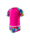 Speedo Girls' Printed 2 Piece Rashgaurd