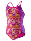 Speedo Girls' Diamond Geo Splice