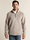 True Grit Men's Pebble Pile 1/4 Zip Pullover