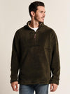 True Grit Men's Pebble Pile 1/4 Zip Pullover