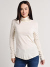 Dylan Blooming Angora Long Sleeve Turtleneck