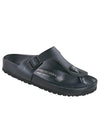 Birkenstock Gizeh Exquisite Black Leather Sandals